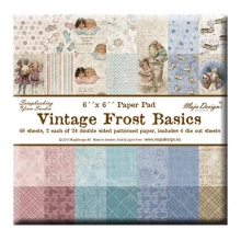 Paper Pad 48 ark Maja Design 6”x6” Vintage Frost Basics Pappersblock 4 8 Tum