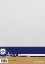 Kartong A4 Vintage Metallic Nostalgic White 10 ark 250 gr Pärlemorpapper Metallpapper