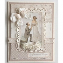 Papper Pion Vintage Wedding Day Design till scrapbooking, pyssel och hobby