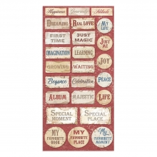 Stamperia Collectables 15x30 cm - Vintage Library - 10 ark