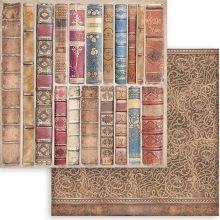 Paper Pad Stamperia - Vintage Library Backgrounds - 12x12 Tum