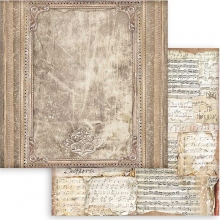 Paper Pad Stamperia - Vintage Library Backgrounds - 12x12 Tum