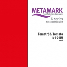 Vinyl Matt - Metamark Folie - 32 x 100 cm - Tomatröd
