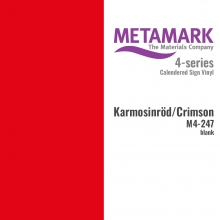 Vinyl Blank Metamark 30x100 cm Karmosinröd