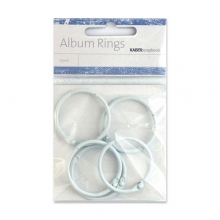 Metall Ringar Till Album 3.5 cm - 5 st White
