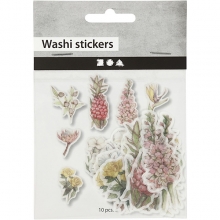 Washi stickers Blommor 30 st Klistermärken