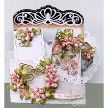 Stämpelset Heartfelt Creations Classic Wedding Roses Cling Stamps EZ