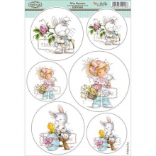 Wee Stamps Topper Sheet A4 Bunnies Pappersblock Paper Pad 4 8 Tum