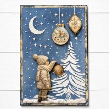 Papper Stamperia - White Christmas - Mixed Cards and Tags