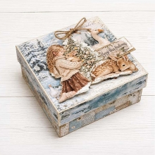 Paper Pad Stamperia 12x12 Tum - Maxi Background White Christmas
