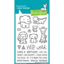 Clear Stamps 4"X6" Lawn Fawn Wild For You Stämplar