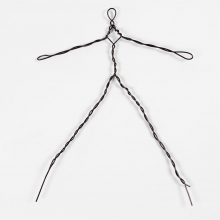 Aluminiumtråd Tjocklek 2 mm Svart Rund 10 m Metallvajer