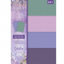 Scrapbooking papper från Crafters Companion. Wisteria, paper pad 12x12.