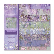 Scrapbooking papper från Crafters Companion. Wisteria, paper pad 12x12.