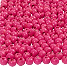 Träpärlor 5 mm Rosa 6 g ca 150 st till scrapbooking, pyssel och hobby