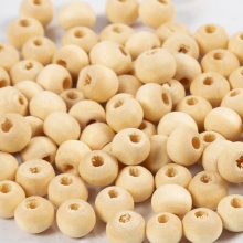 Träpärlor Till Pyssel 5 mm 110 st Träkula Träpärla Träknapp