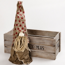 Äppellåda stl. 45x20 cm H: 17 Ask Låda Förvaring av Trä