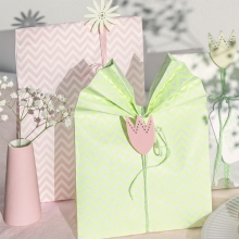 Trädekorationer 54 st - Dekorativa Blommor - Rosa, Lila, Beige