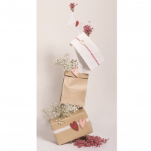 Trädekorationer 54 st - Romantiska Hjärtan Med Swirl