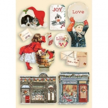 Wooden Die Cuts A5 Stamperia - Romantic Christmas