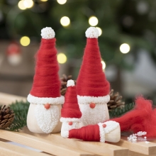 Mega XL Akrylgarn med ull Röd 300 g 15 m Garn
