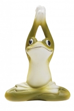 Polyresin Figur Yoga Groda I 6.5 cm Djur Miniatyr