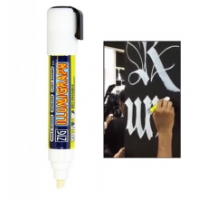 ZIG Illumigraph Vit 15 mm Griffelpenna Fluorescerande Tuschpenna