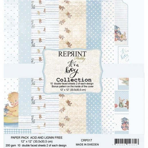 Hel Kollektion Reprint It´s a Boy 12x12 Tum