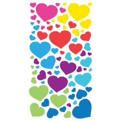 Stickers Sticko Hjärtan i metaliska färger Klistermärken Bröllop