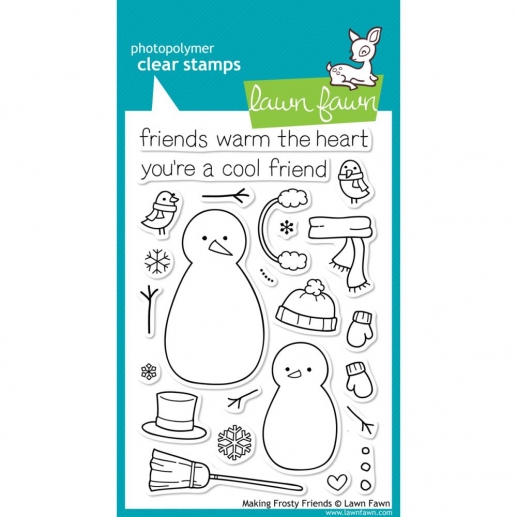 Clear Stamps 4´X6´ - Lawn Fawn - Making Frosty Friends