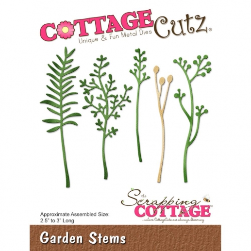 CottageCutz Die Garden Stems 2.5" x 3" Cottage Cutz Dies