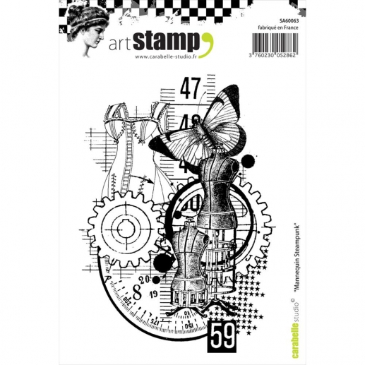 Stämpel Carabelle Studio A6 Steampunk Model Cling Stamps EZ
