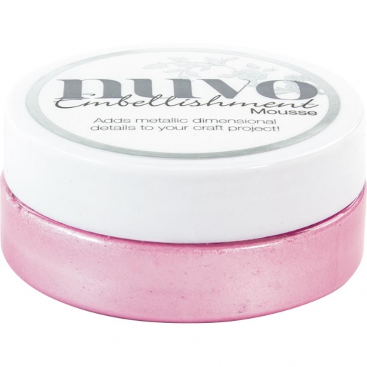 Nuvo Embellishment Mousse Peony Pink till scrapbooking, pyssel och hobby