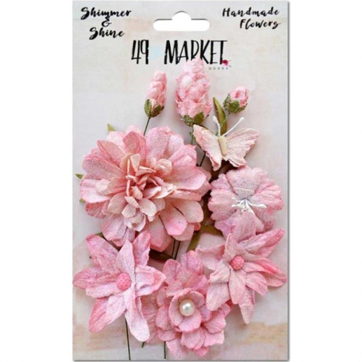 Pappersblommor Shimmer & Shine Flowers Blush Cluster