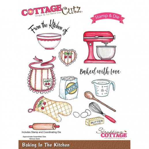 Stamp And Die Set CottageCutz Baking In The Kitchen Cottage Cutz Dies