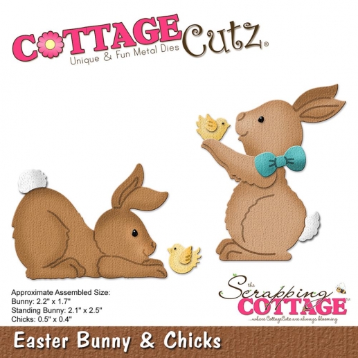 CottageCutz Elites Die Easter Bunny & Chicks Cottage Cutz Dies