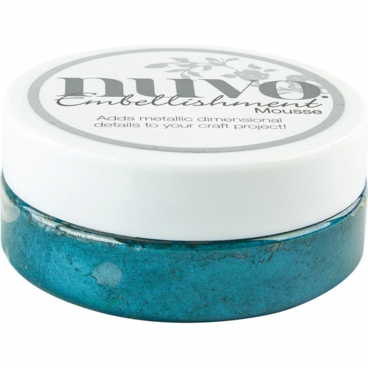 Nuvo Embellishment Mousse Pacific Teal till scrapbooking, pyssel och hobby