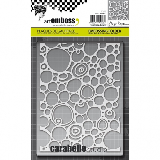 Embossing Folder Carabelle Studio Circles & Dots Embossingfolder Stansmaskin