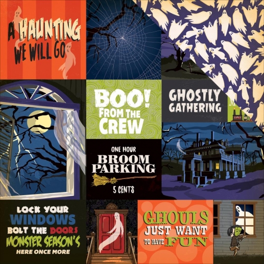Papper Carta Bella Haunted House Multi Journaling Cards Halloweenpyssel Höstpyssel