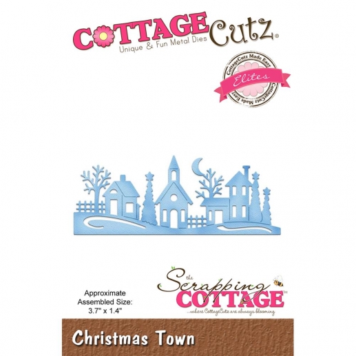 CottageCutz Elites Die Christmas Town Jul dies stans