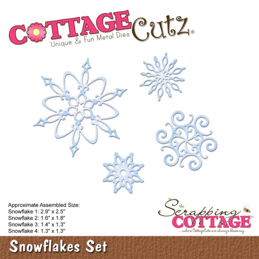 CottageCutz Elites Die Snowflake Set Jul dies stans