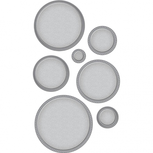 Spellbinder Nestabilities Dies Scored & Pierced Circles