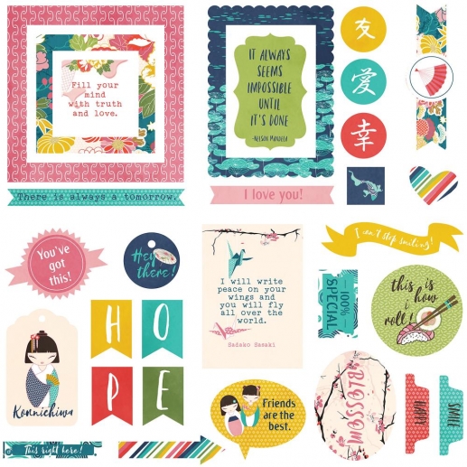 Die Cuts Photo Play Paper Crane 30 delar Pappersfigurer