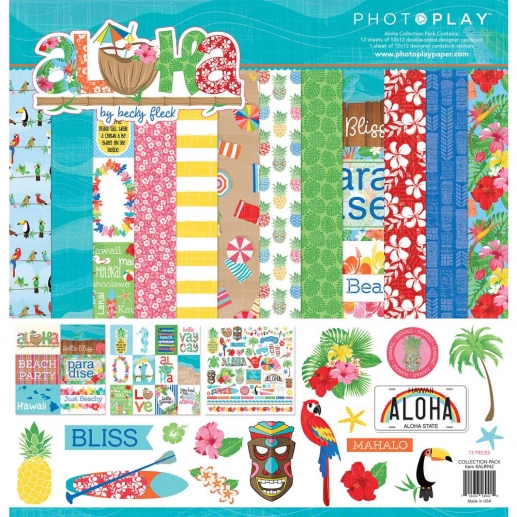 Paper Pack 12"x12" Photo Play Aloha Papperspack 12 Tum