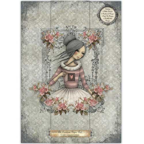 Paper Pad A4 Santoro London Mirabelle 2 Pappersblock