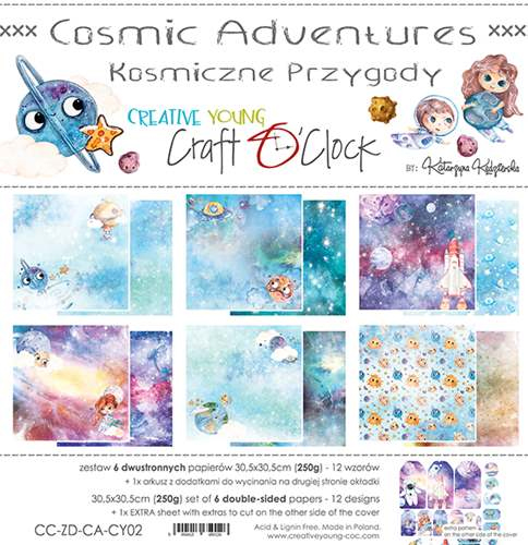 Paper Pack Craft O' Clock - Cosmic Adventures - 12x12 Tum