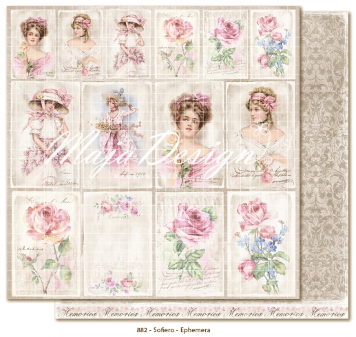 Papper Maja Design Sofiero Ephemera Cards Limited Edition Mönstrade