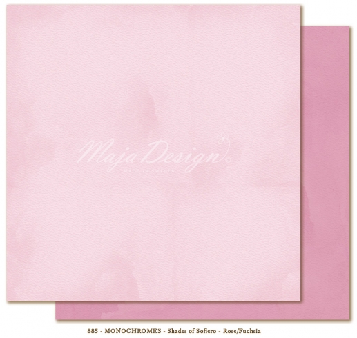 Cardstock Monochromes Rose/Fuchsia Maja Design 12"x12"