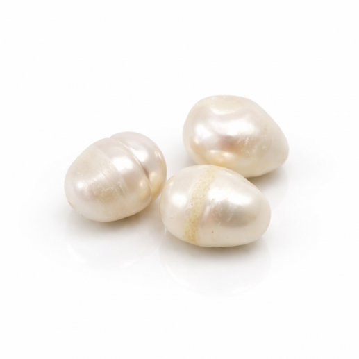 Sötvattenpärlor Cream 10-11 mm - 3 st Pärlor