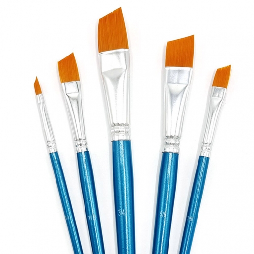 Hobbypenslar - Syntet - Sned 1/4, 3/8, 1/2, 5/8, 3/4 - 5 st